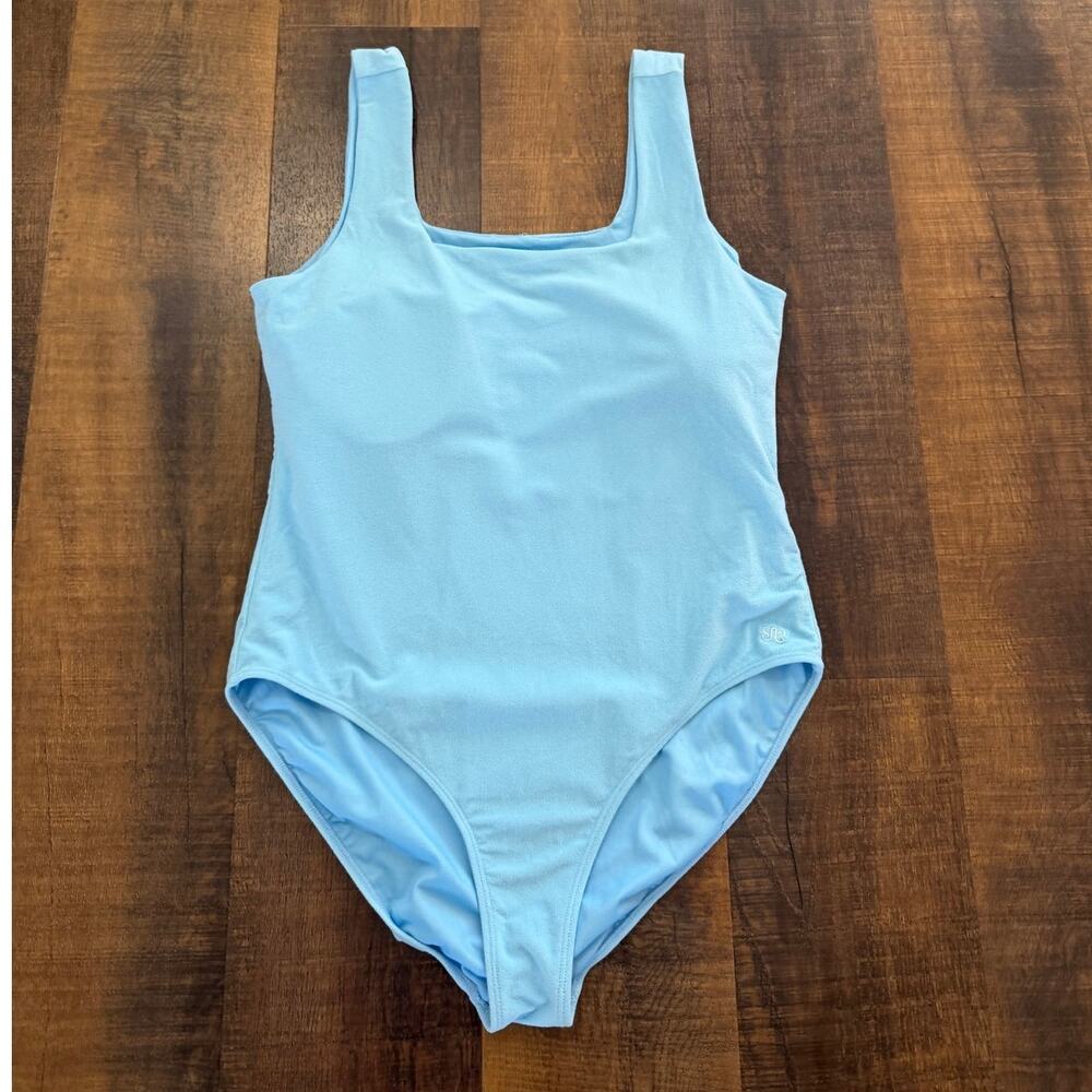 Albion The Margot One Piece Swimsuit Sky Blue Square Neck Moderate Coverage XXL